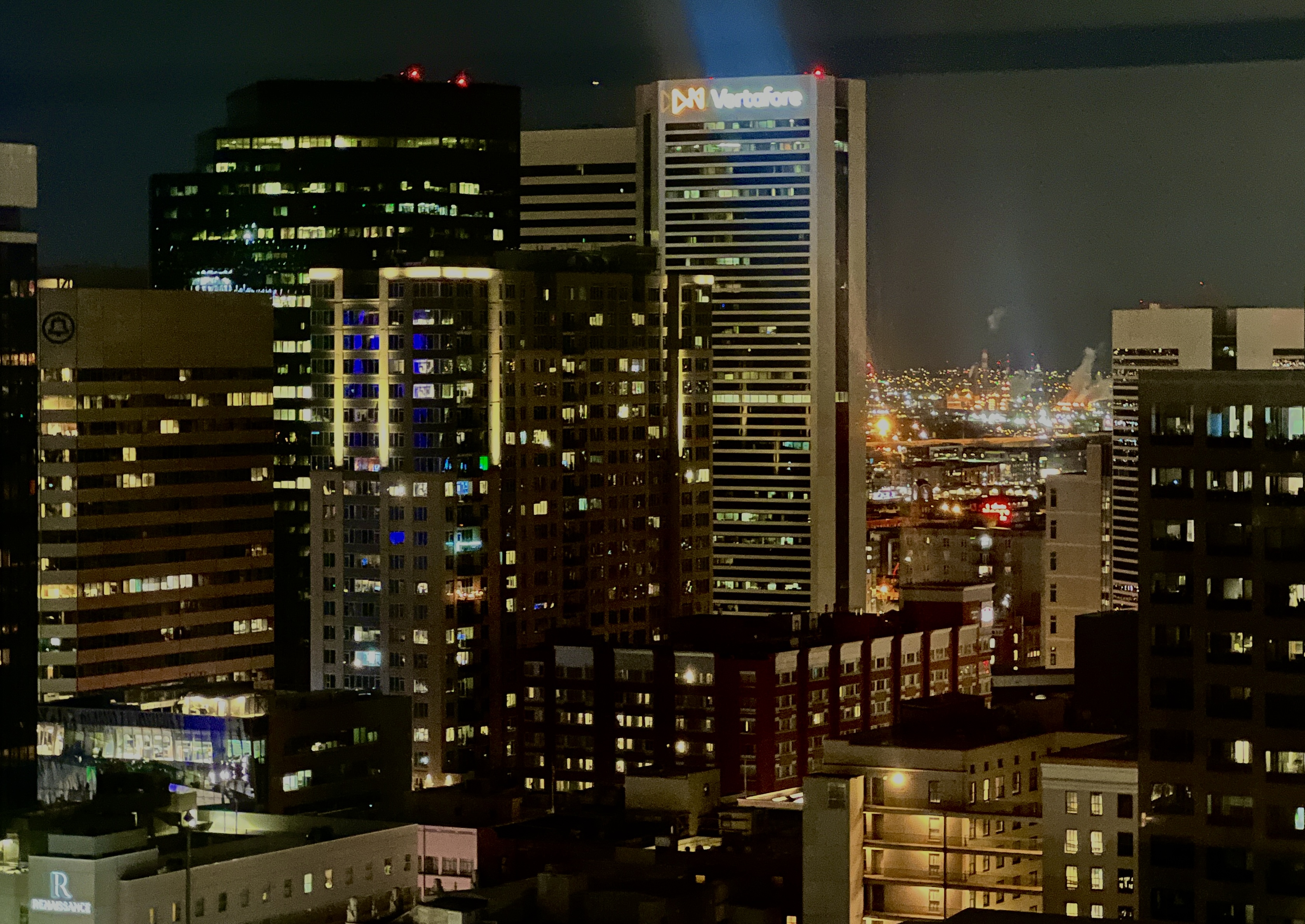 Vertafore building at night